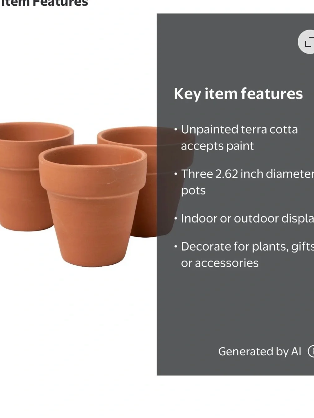 Qty 17 mini planter pots - brand new